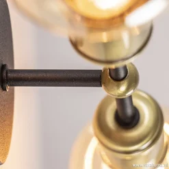 Klassieke wandlamp zwart-antiek brons><noscript><img width=