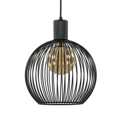 Kleine draad hanglamp mat zwart 30 cm>Straluma Clearance