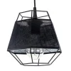 Kleine hanglamp draad zwart met stof>Straluma Outlet