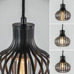 Kleine hanglamp onion mat zwart><noscript><img width=