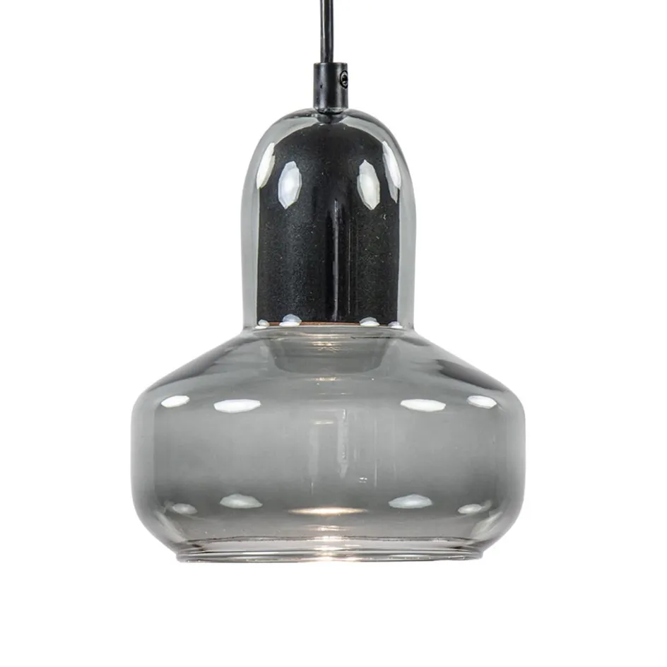 Kleine hanglamp smoke glas inclusief LED GU10>Straluma Outlet