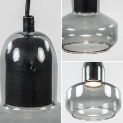 Kleine hanglamp smoke glas inclusief LED GU10><noscript><img width=