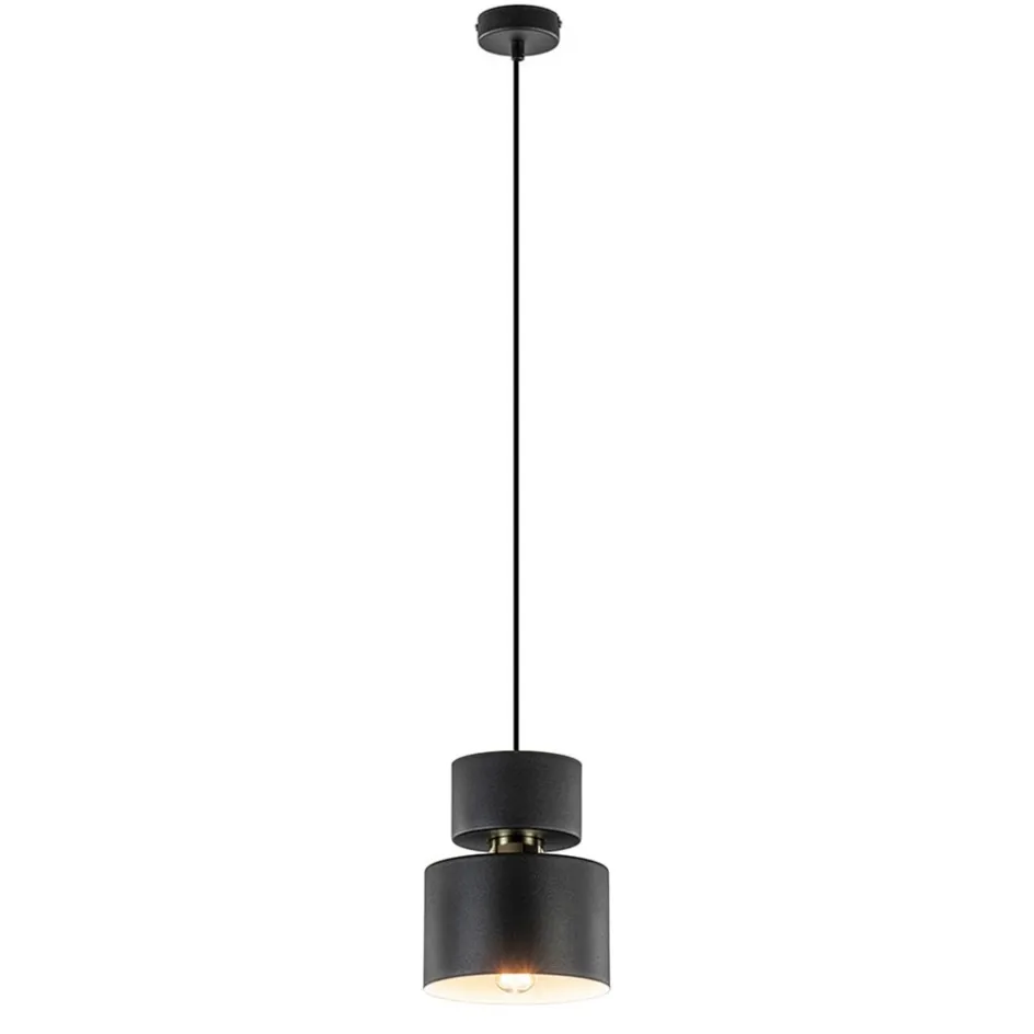 Kleine hanglamp zwart met goud accent>Straluma Clearance