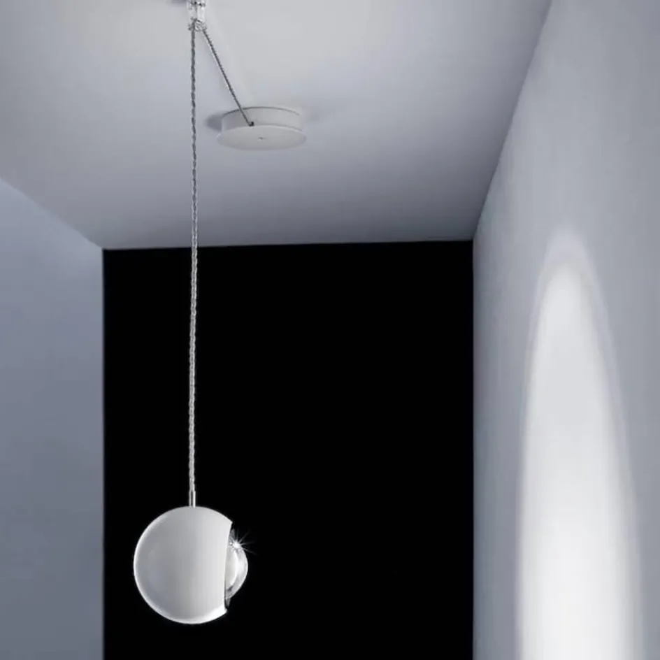 Kleine Italiaanse design hanglamp LED bol Spider wit>Straluma Best