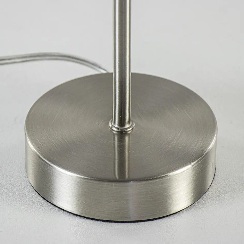 Kleine lampvoet Houston nikkel exclusief kap>Straluma Clearance