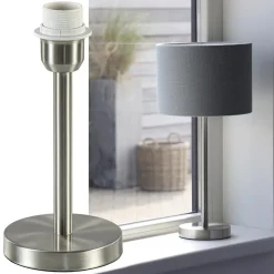 Kleine lampvoet Washington nikkel exclusief kap><noscript><img width=