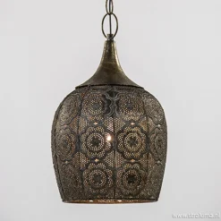 Kleine oosterse hanglamp Kadiri brons>Straluma
