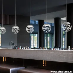 Kleine ronde design hanglamp Kelly wit><noscript><img width=