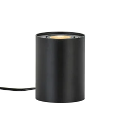 Kleine tafellamp spot mat zwart metaal>Straluma New