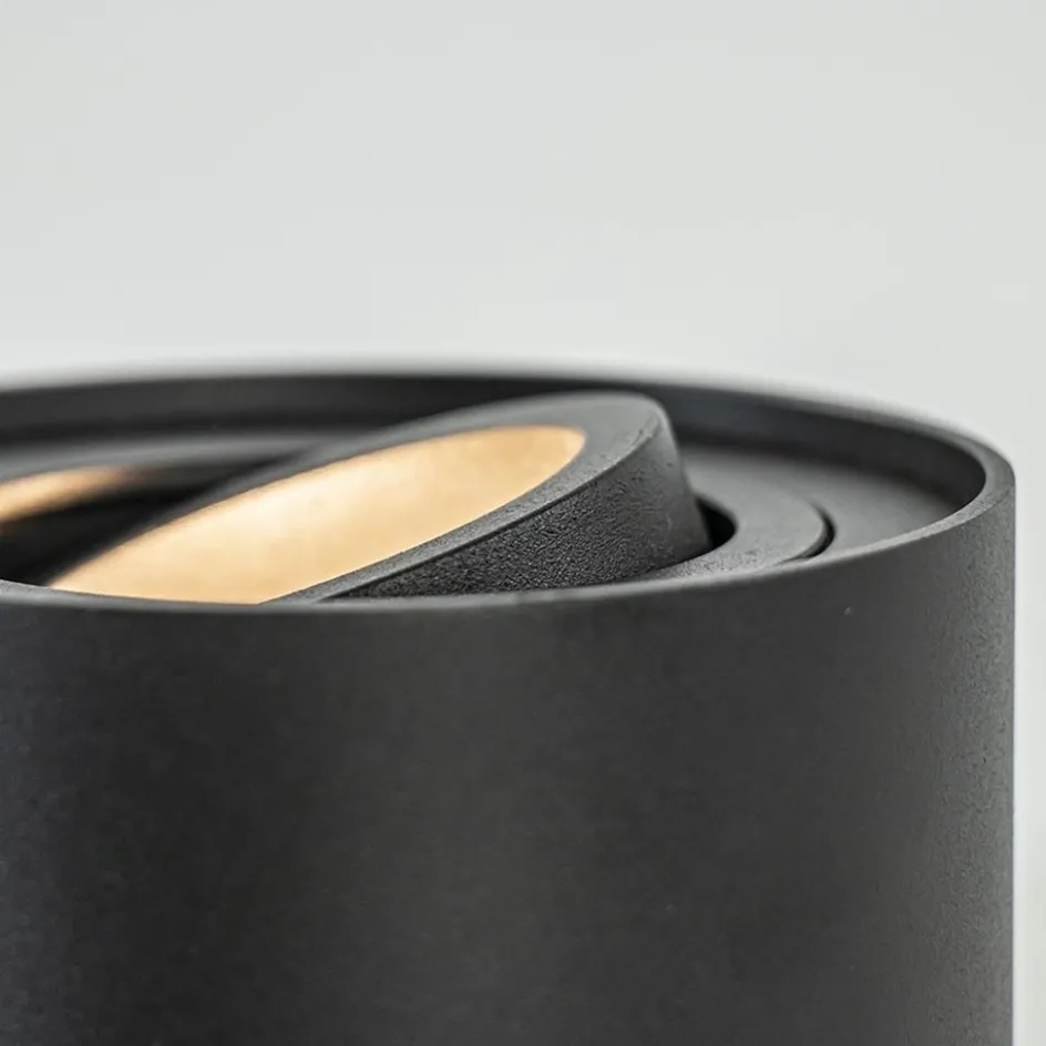 Kleine tafellamp spot mat zwart metaal>Straluma New