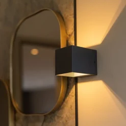 Kleine wandlamp up+down G9 zwart><noscript><img width=