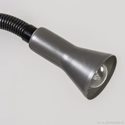 Klemplamp bureau/tafel zwart zilvergrijs>Straluma Online