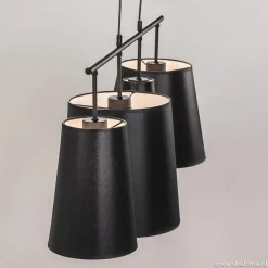 4-L Hanglamp met zwarte kappen><noscript><img width=