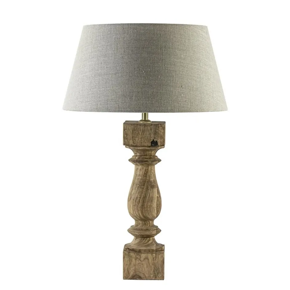 Lampenkap vlas linnen donker warm omgeslagen>Straluma Best