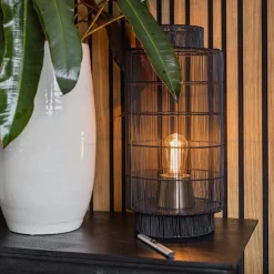 L&L tafellamp Gruaro zwart draad><noscript><img width=