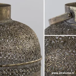 L&L tafellamp UDUPI bruin-goud Oosters><noscript><img width=