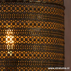 L&L tafellamp UDUPI bruin-goud Oosters><noscript><img width=