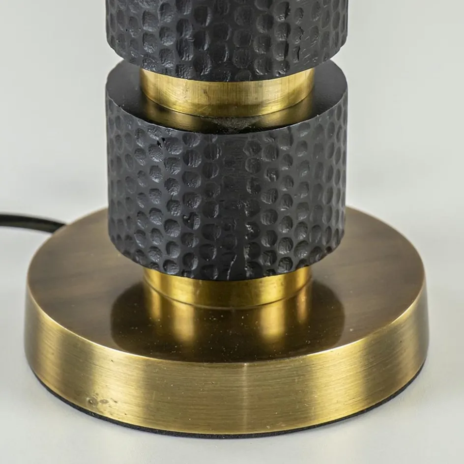 Lampvoet Azoyu zwart/brons exclusief kap>Straluma New