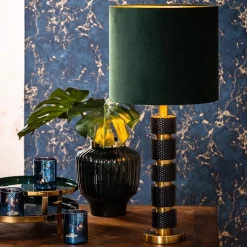 Lampvoet Azoyu zwart/brons exclusief kap><noscript><img width=