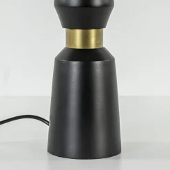 Lampvoet Ilvar mat zwart + antiek brons>Straluma Online