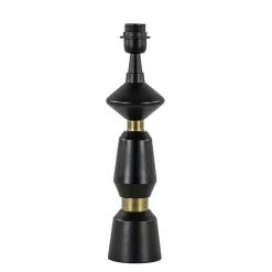 Lampvoet Ilvar zwart/mat goud z/kap>Straluma New