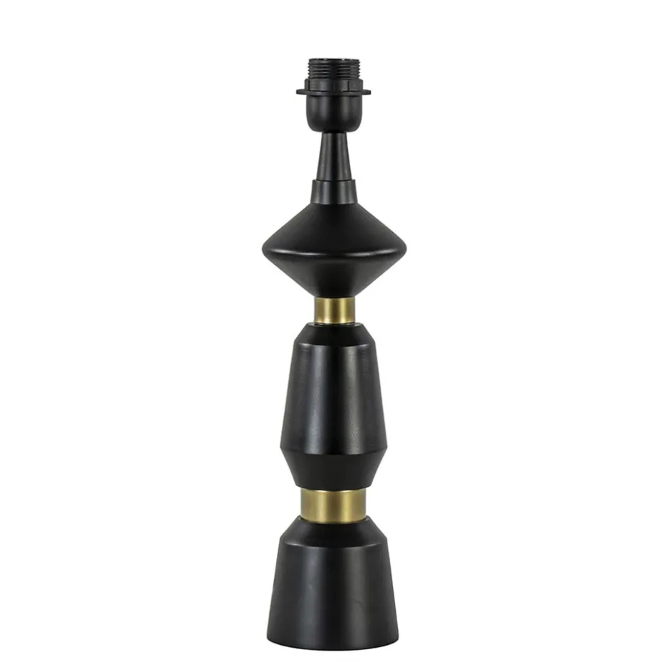 Lampvoet Ilvar zwart/mat goud z/kap>Straluma New