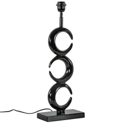 Lampvoet Maan shiny zwart exclusief kap>Straluma Best