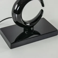 Lampvoet Maan shiny zwart exclusief kap><noscript><img width=