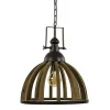 Landelijk hanglamp Djem hout/zink>Straluma Sale