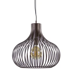 Landelijke draadlamp-hanglamp bruin 48cm>Straluma Sale