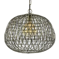Landelijke hanglamp Alwina antiek brons L&L>Straluma New