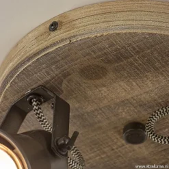 Landelijke 3-lichts plafondspot Seed metaal met hout><noscript><img width=