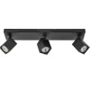 Langwerpige opbouwspot 3-lichts balk zwart>Straluma