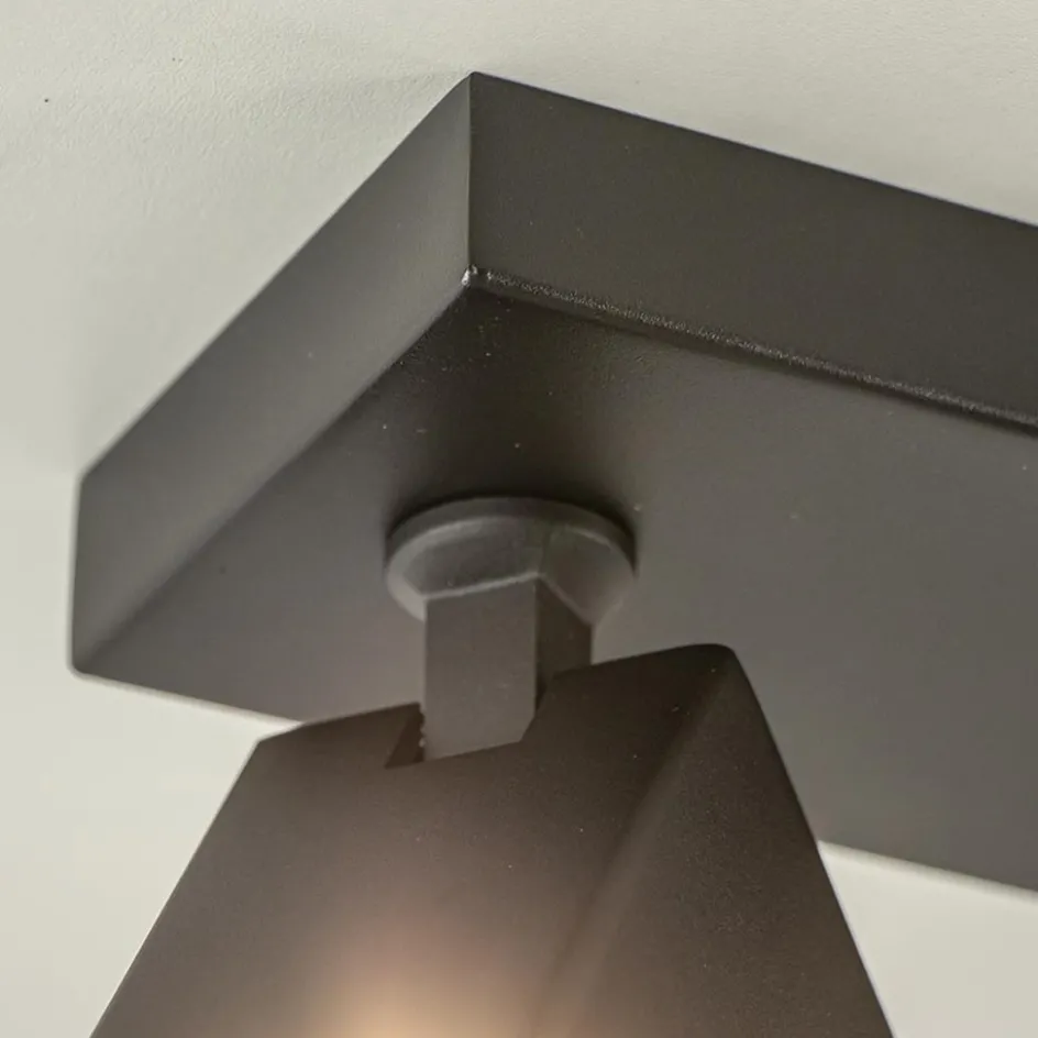 Langwerpige opbouwspot 3-lichts balk zwart>Straluma