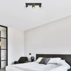 Langwerpige opbouwspot 3-lichts balk zwart><noscript><img width=