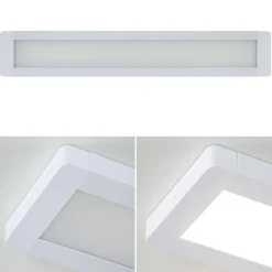 Langwerpige plafondlamp LED panel wit><noscript><img width=