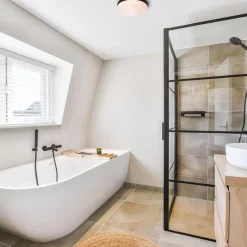 LED badkamerplafondlamp zwart met bewegingssensor><noscript><img width=