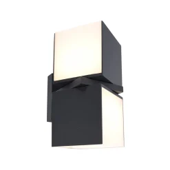 LED buitenlamp dubbele kubus draaibaar grijs IP54>Straluma Discount