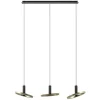 LED eettafelhanglamp 3-lichts balk zwart/goud dimbaar>Straluma New