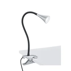 LED klemlamp/klemspot zwart met zilver>Straluma Online