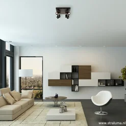 LED plafondspot vierkant mat zwart><noscript><img width=