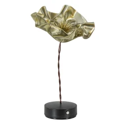 LED tafellamp Lafleur op battrij velvet>Straluma Outlet