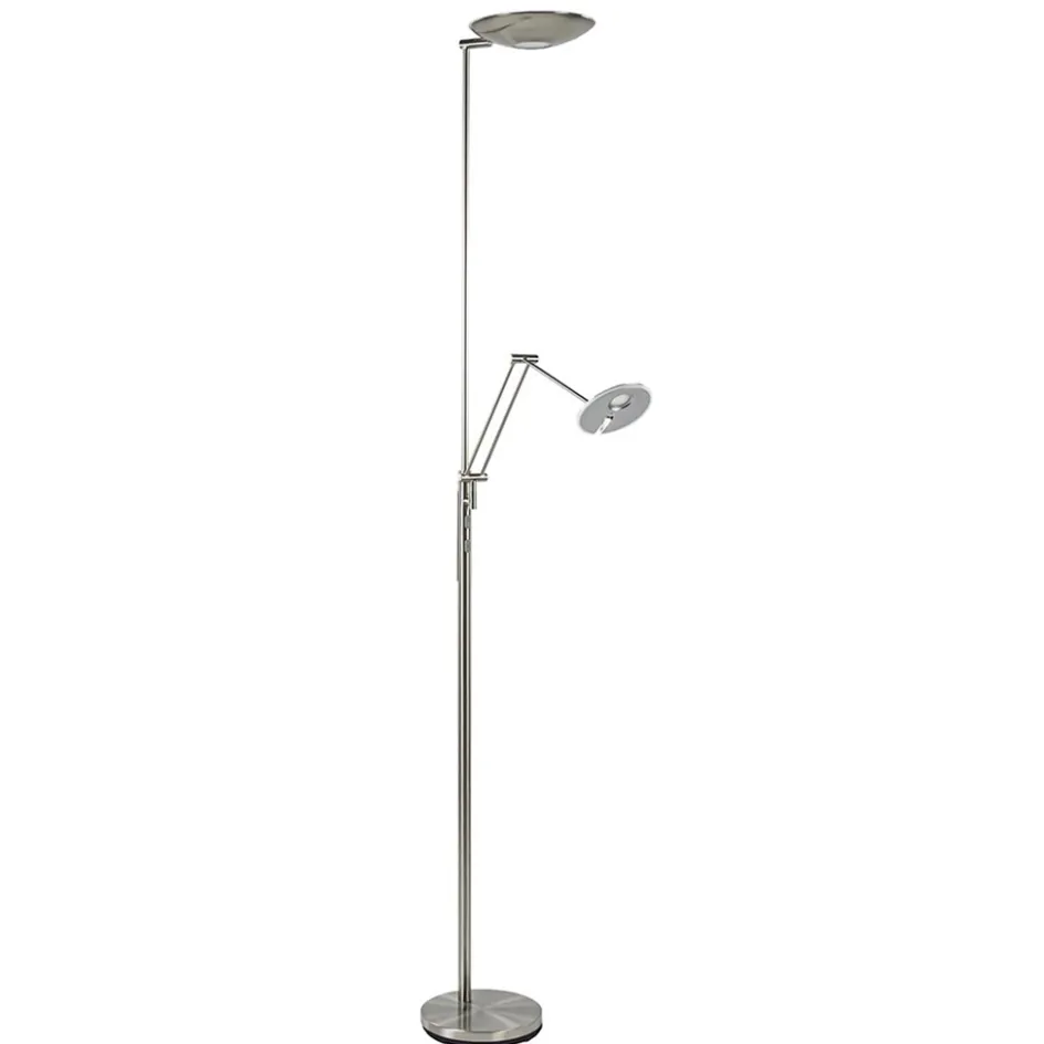 LED uplighter met verstelbare leesarm nikkel>Straluma Clearance