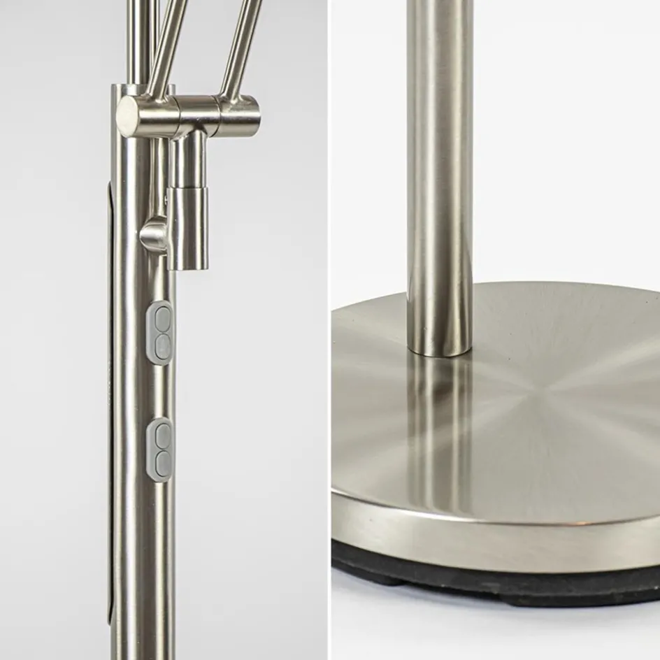 LED uplighter met verstelbare leesarm nikkel>Straluma Clearance
