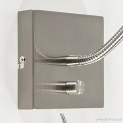 LED wandlamp/bedlamp flexibel staal>Straluma