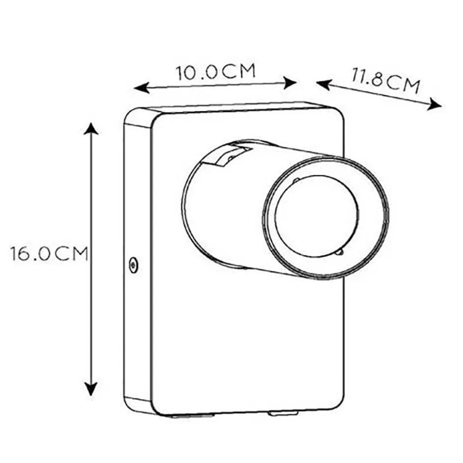 LED wandspot zwart staal met USB aansluiting>Straluma Discount
