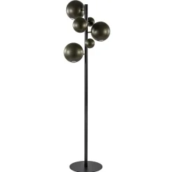 3-Lichts design vloerlamp zwart met platinum bollen>Straluma Discount