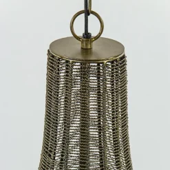 2-Lichts hanglamp Khedira mat zwart/brons><noscript><img width=