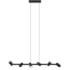 6-Lichts hanglamp spots verstelbaar zwart>Straluma Sale