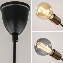 6-Lichts hanglamp zwart exclusief lichtbron><noscript><img width=